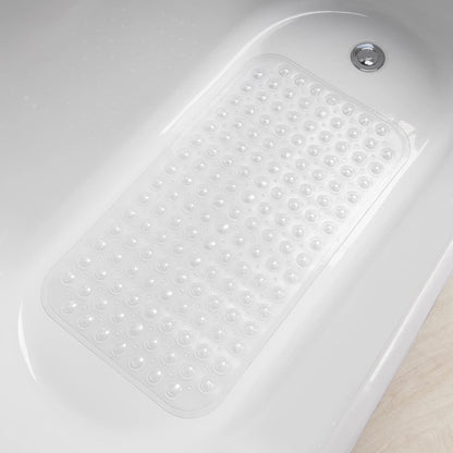 AmazerBath Designer Bath Mat – Minimalist Tub Mat in Blue, Gray, Mint, and White