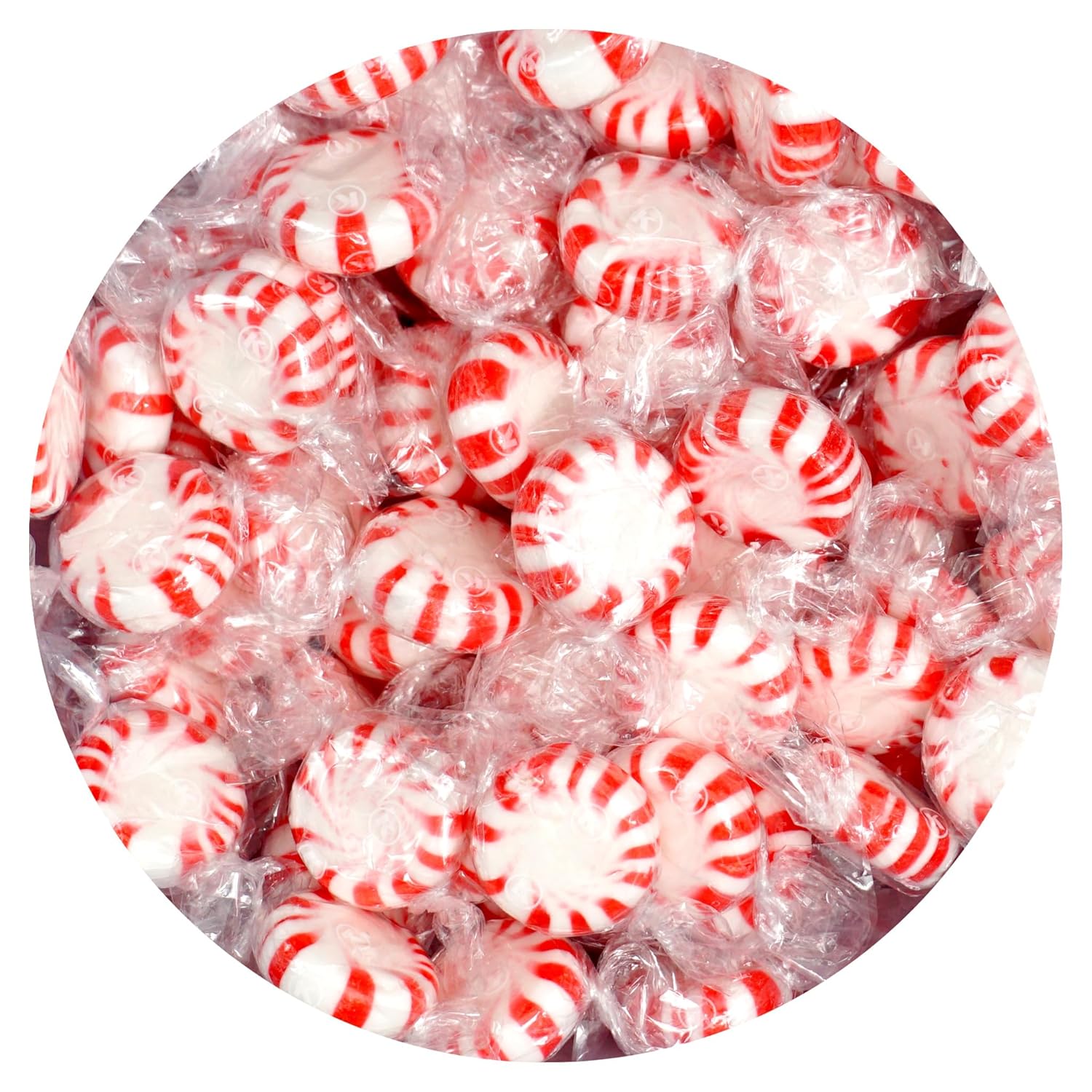 approximately 75 individually wrapped peppermint pieces per pound