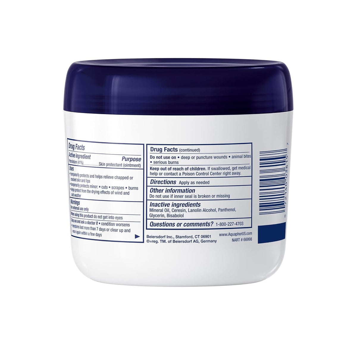 Aquaphor Children's Advanced Therapy Ointment – Pediatrician-Recommended Ointment for Worry-Free Wound Care on Children, 14 Oz Jar