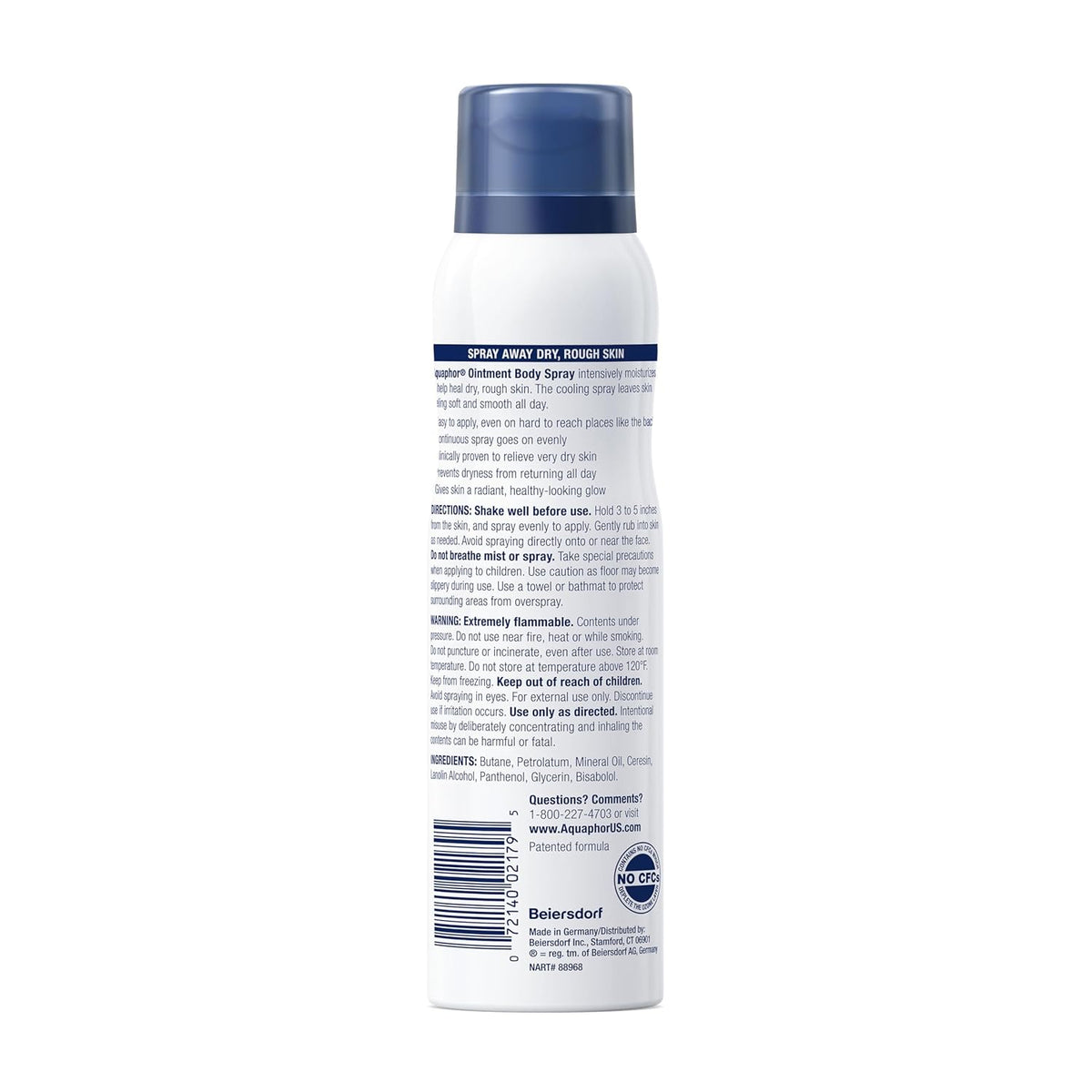 Aquaphor Ointment Body Spray – Gym Bag Friendly Spray-On Lotion for Active Lifestyles