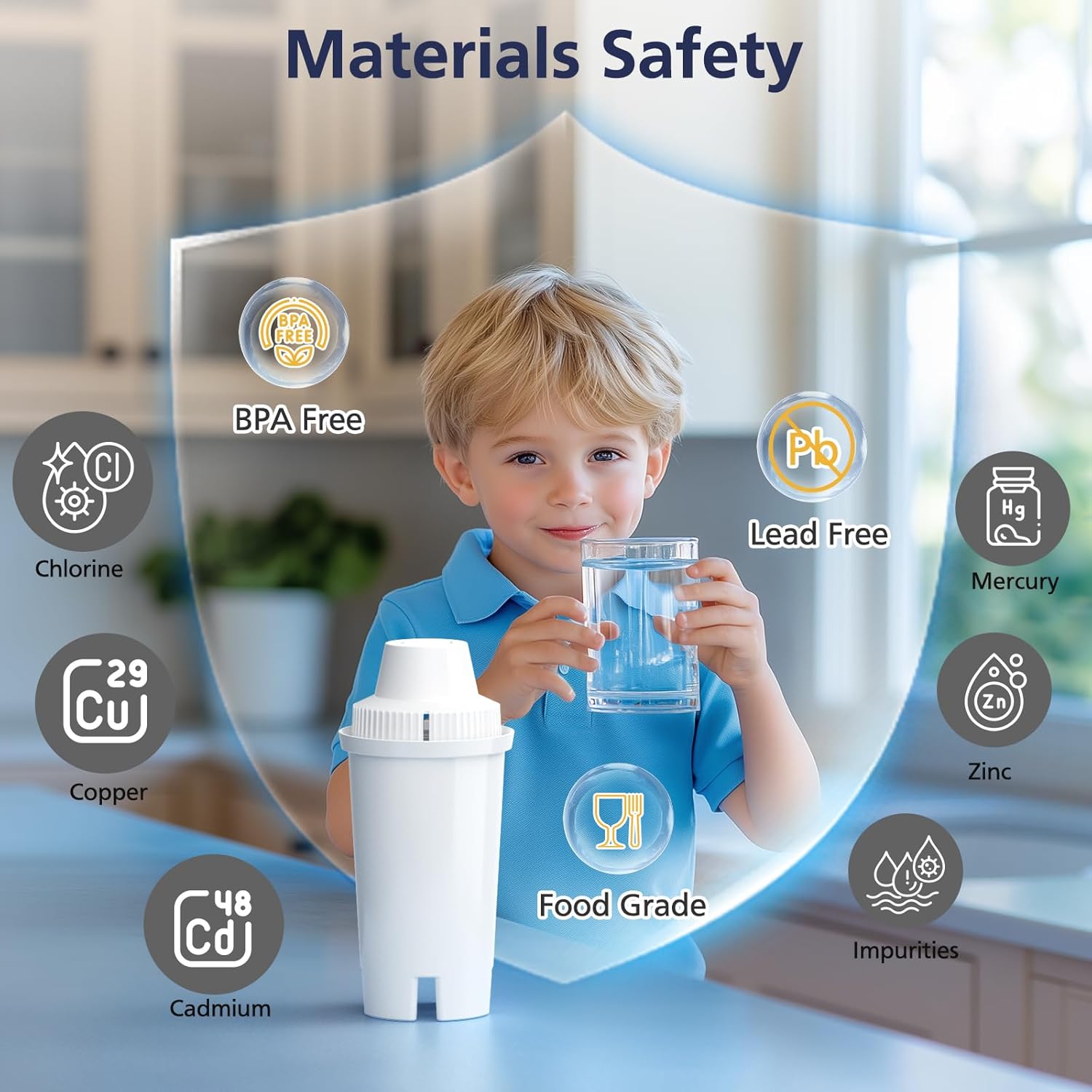 AquaShine Brita-Compatible Filters – Simple, One-Step Filter Replacement for Less-Is-More Homes