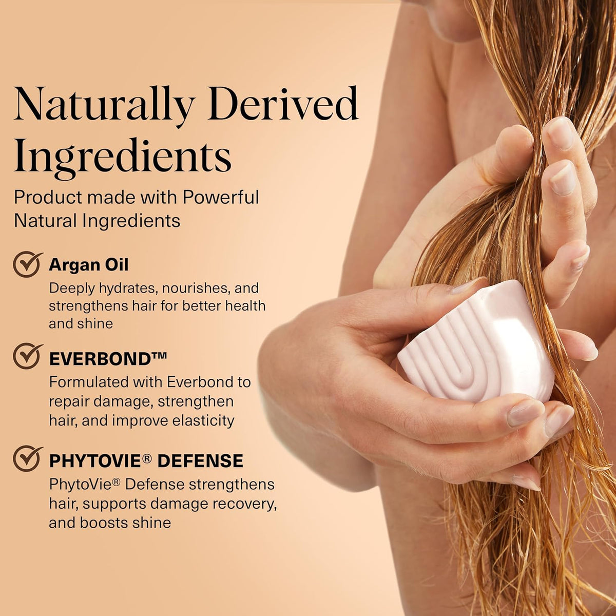 argan oil-infused formula for repairing damaged strands and boosting shine