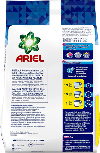 Ariel Powder Laundry Detergent Stocking Stuffer for Busy Moms, 3-Pack Original Scent 5.8 kg