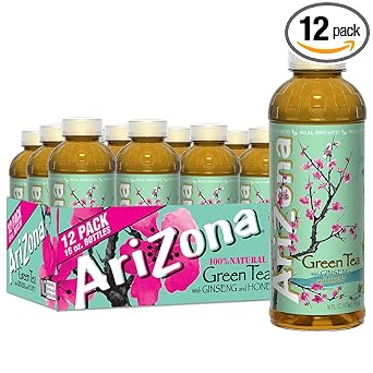 AriZona Arnold Palmer Half and Half - 16 Fl Oz (12 Pack) No Artificial Preservatives Drink for Clean Daily Focus Ritual