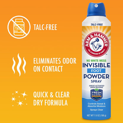 Arm & Hammer Talc-Free Foot Spray – Effortless One-Step Application for Intentional Routines