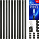 Black - 157in L x 0.55in W x 0.4in H