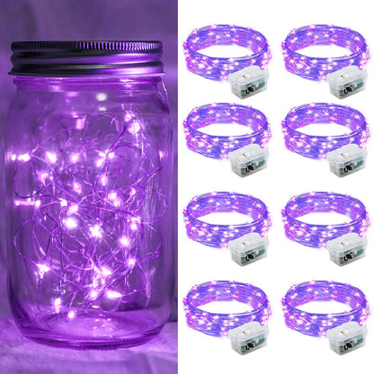 Aurora Glow Firefly String Lights Battery Powered LED for Sleep Friendly Ambient Lighting and Allergy Conscious Homes