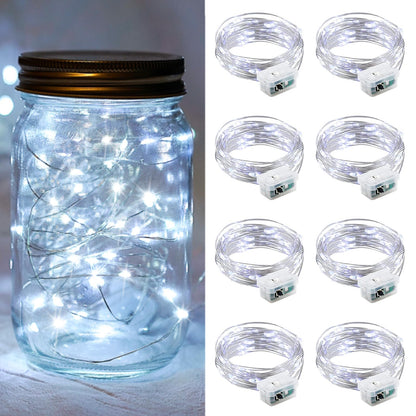 Aurora Glow Firefly String Lights Battery Powered LED for Sleep Friendly Ambient Lighting and Allergy Conscious Homes