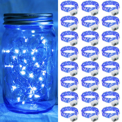 Aurora Glow Firefly String Lights Battery Powered LED for Sleep Friendly Ambient Lighting and Allergy Conscious Homes