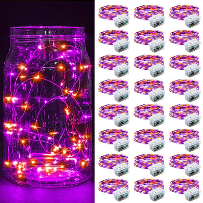 Aurora Glow Firefly String Lights Battery Powered LED for Sleep Friendly Ambient Lighting and Allergy Conscious Homes