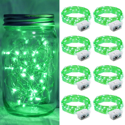 Aurora Glow Firefly String Lights Battery Powered LED for Sleep Friendly Ambient Lighting and Allergy Conscious Homes