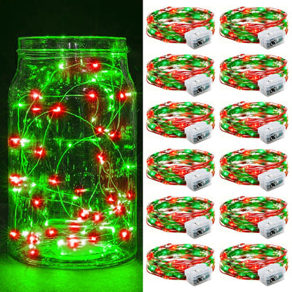 Aurora Glow Firefly String Lights Battery Powered LED for Sleep Friendly Ambient Lighting and Allergy Conscious Homes