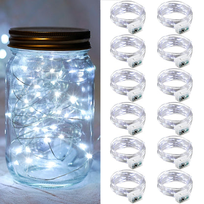 Aurora Glow Firefly String Lights Battery Powered LED for Sleep Friendly Ambient Lighting and Allergy Conscious Homes