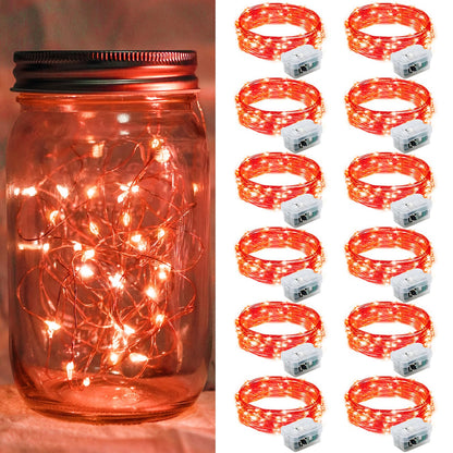 Aurora Glow Firefly String Lights Battery Powered LED for Sleep Friendly Ambient Lighting and Allergy Conscious Homes