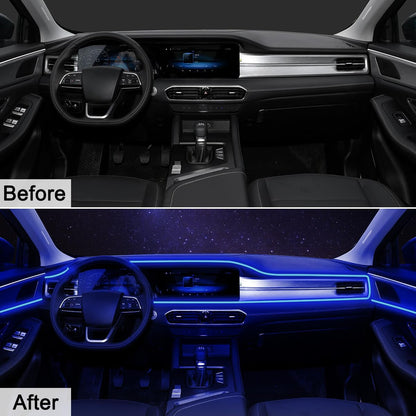 AuroraDrive Waterproof 5 in 1 RGB Car Interior LED Kit – Durable Accent Lighting for Truck Cab and Overland Vehicle Setups