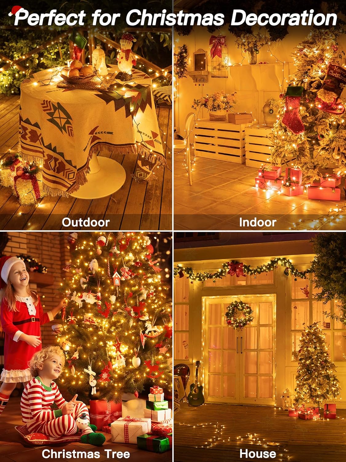 Auseinly Warm White String Lights 66ft 8 Modes – Understated Ambient Light for Intentional Living Spaces, Dimmable LED Fairy Lights