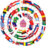 AhfuLife Country Toothpick Flags – Travel-Ready Toppers for Open-Air Patriotic Celebrations