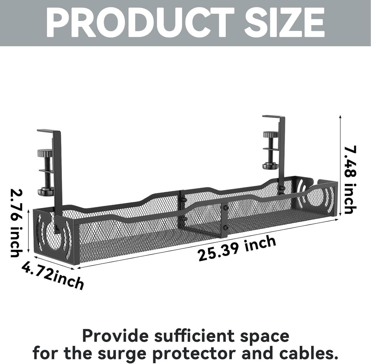 available in 15" and 25.3" lengths and black or white finishes