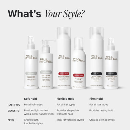 available in 8.5 oz, 16.9 oz, 33.8 oz single, and 33.8 oz 2-pack sizes for personal and professional use