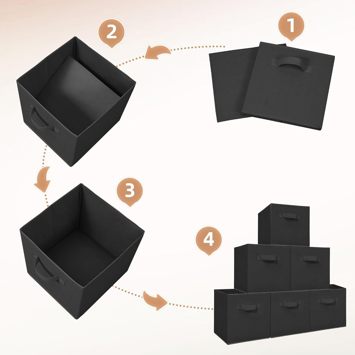 available in three neutral colors (black, beige, gray) and four pack quantities (4, 6, 8, 10)