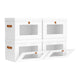 White - Small - 4 Pack