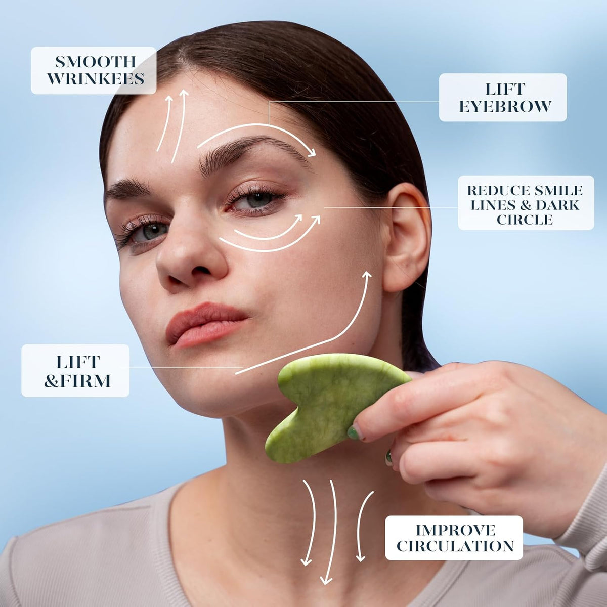 BAIMEI IcyMe Ice Roller and Jade Gua Sha Set – High-End Skincare Tools in Rose Pink, Vanity-Worthy Beauty Upgrade