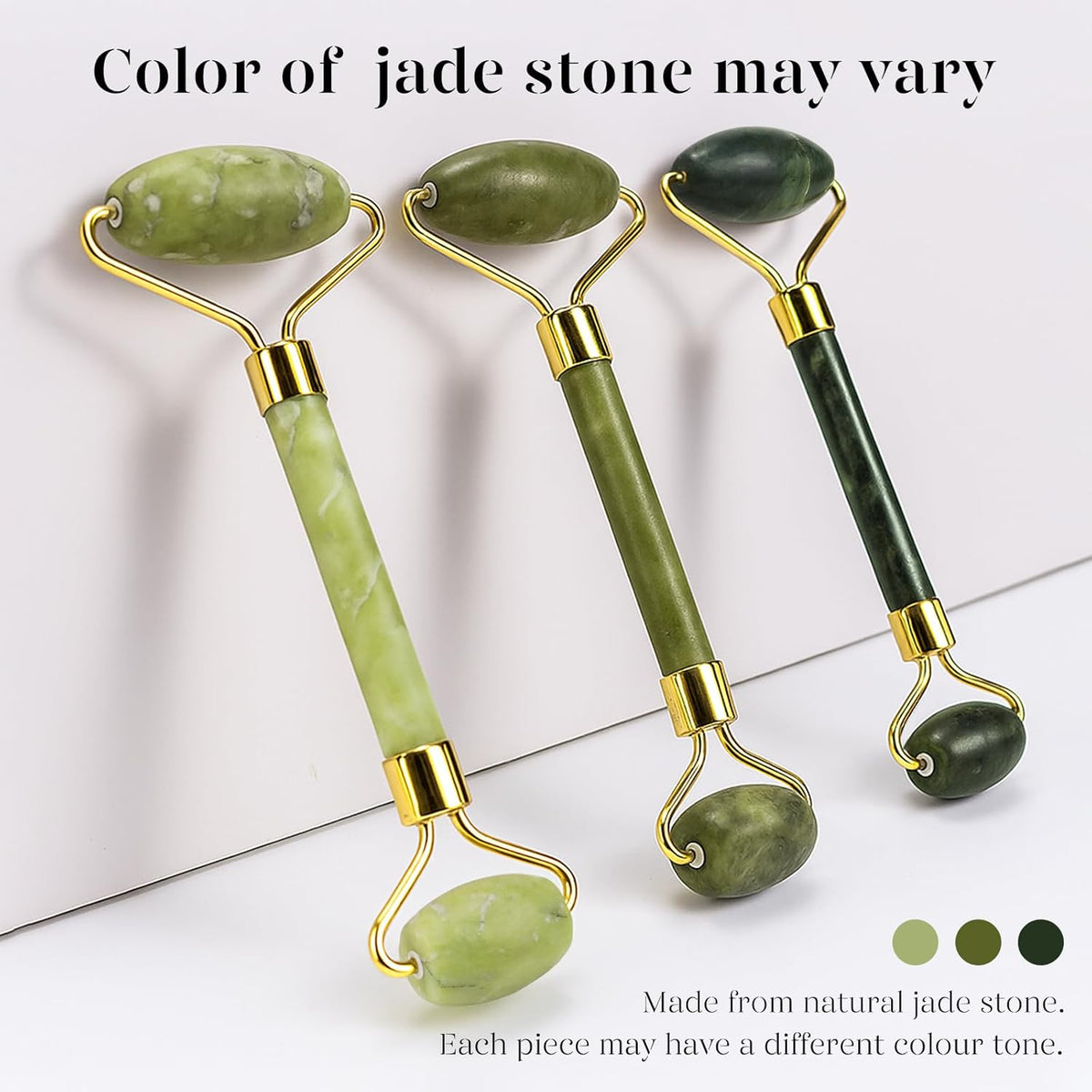 BAIMEI IcyMe Jade Roller and Gua Sha Set – Elevated Vanity Statement, High-End Self Care Gift Set