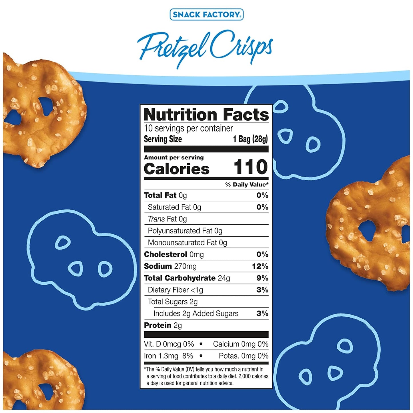 baked, thin pretzel-crisp format — flat rather than traditional twisted shape