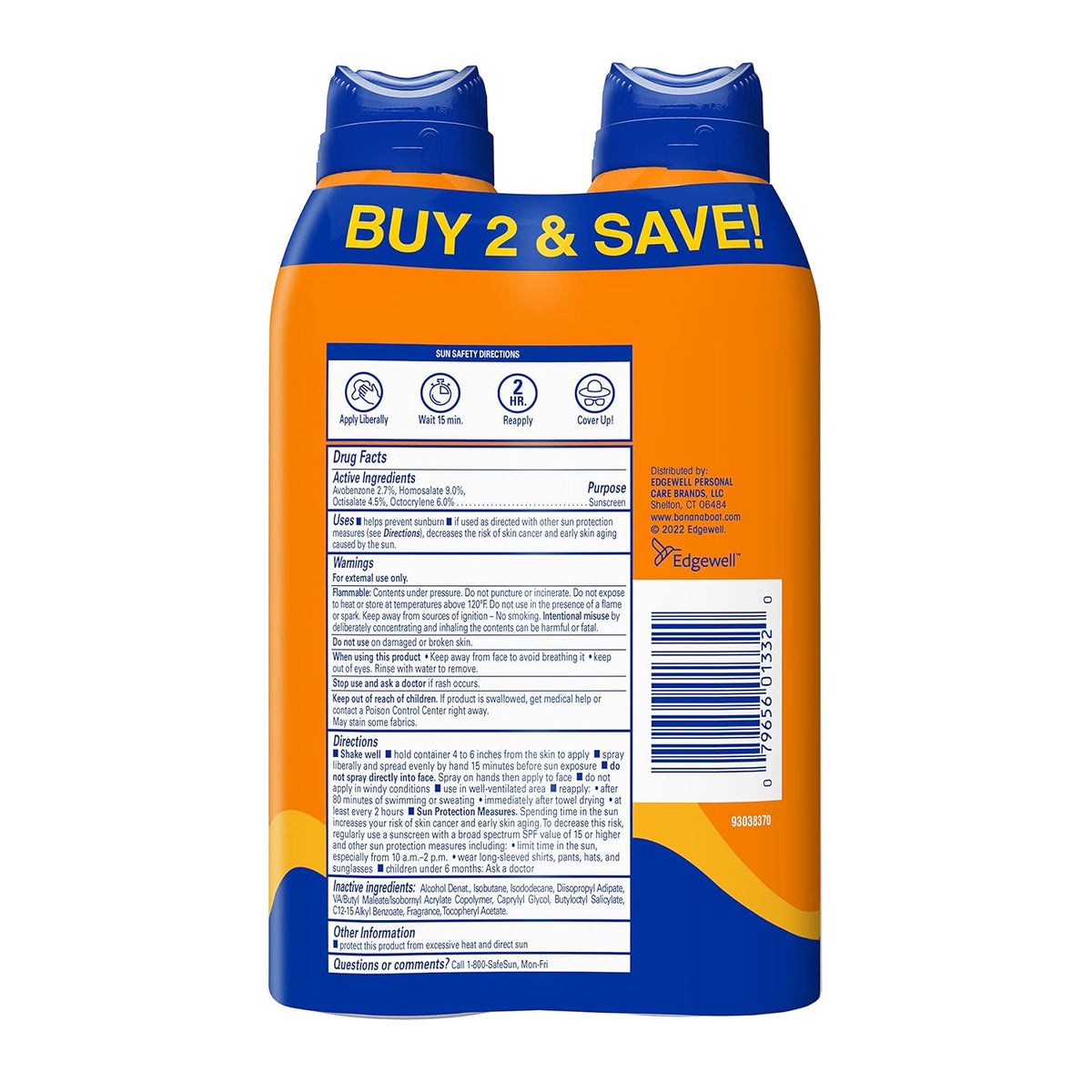 Banana Boat Sport Ultra SPF 50 Sunscreen Spray – Kid Friendly Sunblock for Camps, Sports Practice, and Water Parks