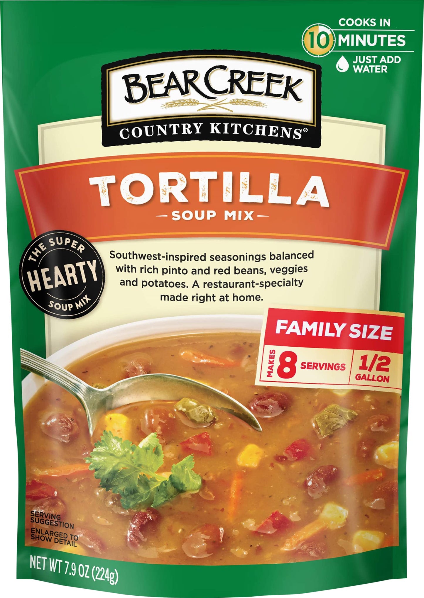 Bear Creek Tortilla Soup Mix – Streamlined Just-Add-Water Soup With No Extra Spices or Prep