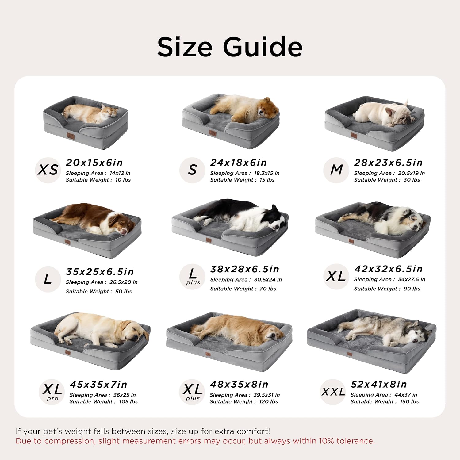 Bedsure Nonskid Orthopedic Dog Bed – Slip-Resistant Resting Spot for Elderly Large Breeds