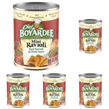 Chef Boyardee Mini Beef Ravioli, Ready in Minutes Microwave Meal for After-School Snack, 15 oz Can