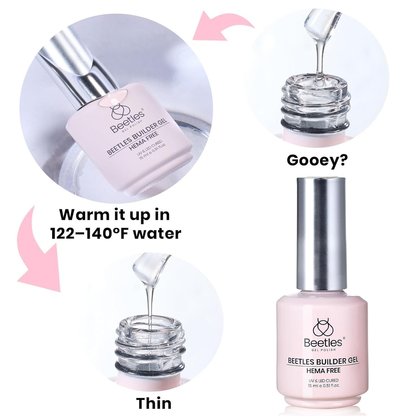 Beetles HEMA-Free Gel Kit – Personal Care Corner Upgrade for Sensitive, Overworked Nails