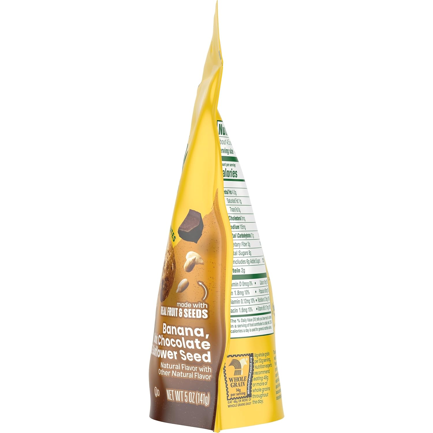 belVita Banana Dark Chocolate Snack Bites – Road Trip and Airport Travel Snack, Resealable 5 oz