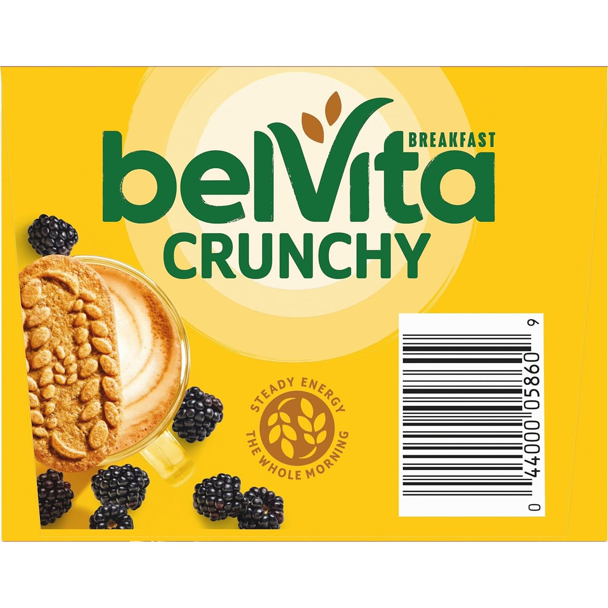 belVita Blueberry Breakfast Biscuits – Pantry Staple for Packing Lunchboxes and Activity Bags, 8 Single-Serve Packs