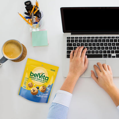 belVita Blueberry Sunflower Soft-Baked Bites – After-School Snack for Hungry Kids