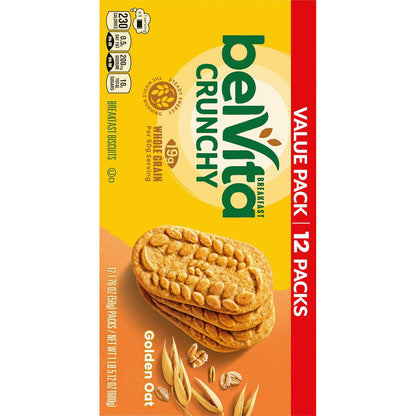 belVita Breakfast Bars Golden Oat Value Pack — Non-Refrigerated Car Cup Holder Snack for Road-Trippers