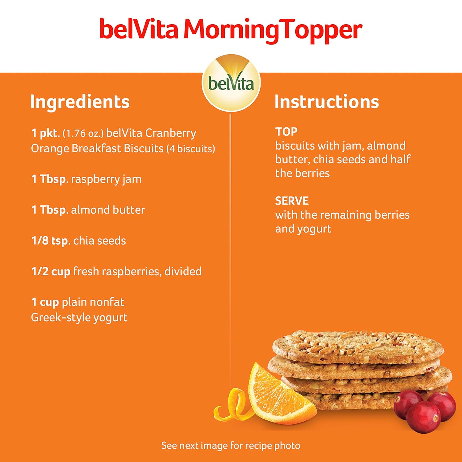belVita Cranberry Orange Breakfast Biscuits – Kid-Friendly Grab-and-Go Snack for Backpacks and Car Rides, 14.08 oz Box