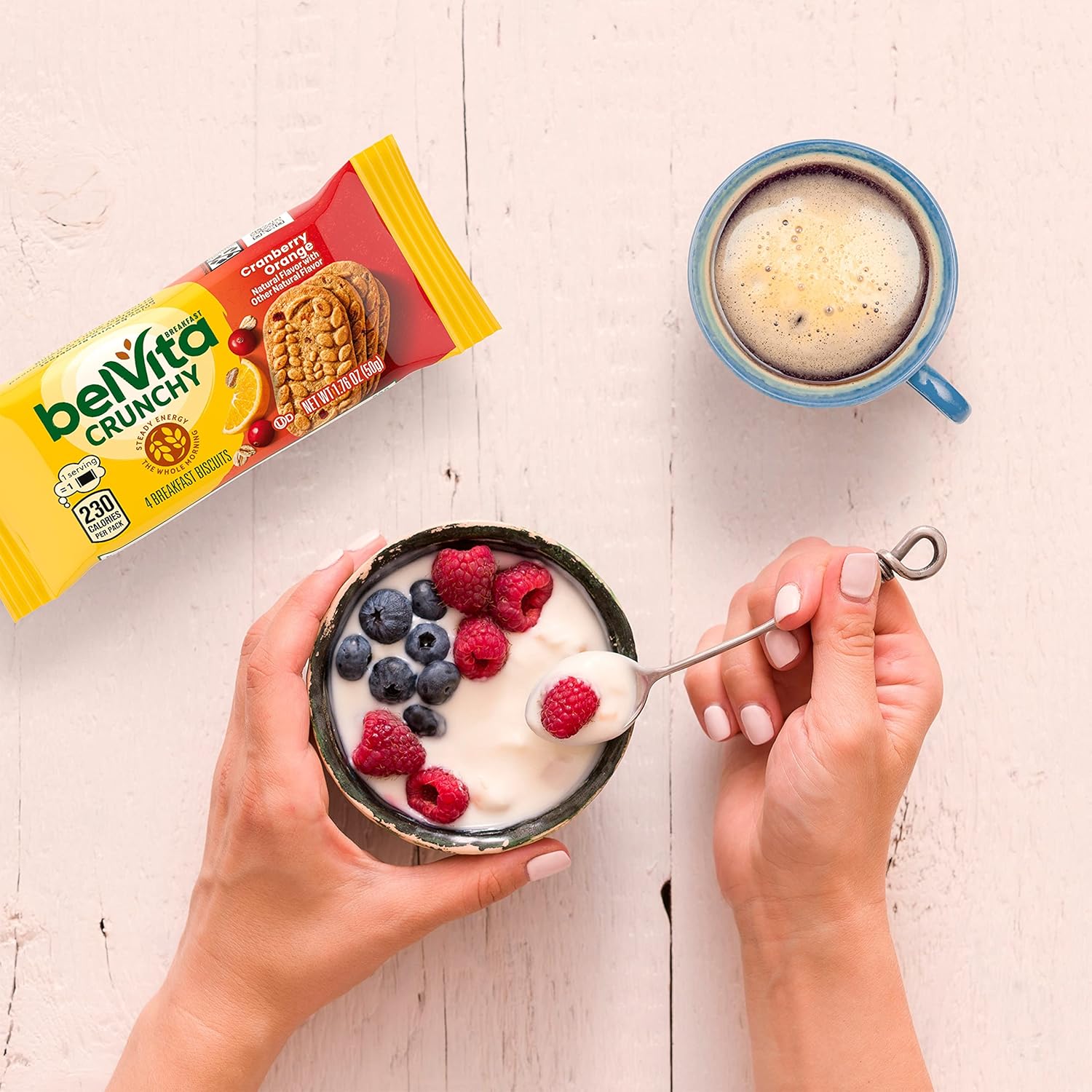 belVita Cranberry Orange Breakfast Biscuits – Kid-Friendly Grab-and-Go Snack for Backpacks and Car Rides, 14.08 oz Box
