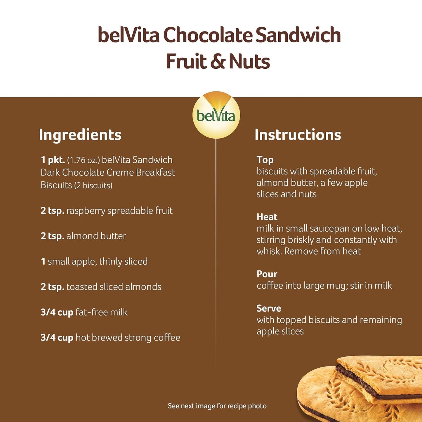 belVita Dark Chocolate Creme Biscuits – Portable Campus Energy for Long Lecture Days, 12-Pack Value Box