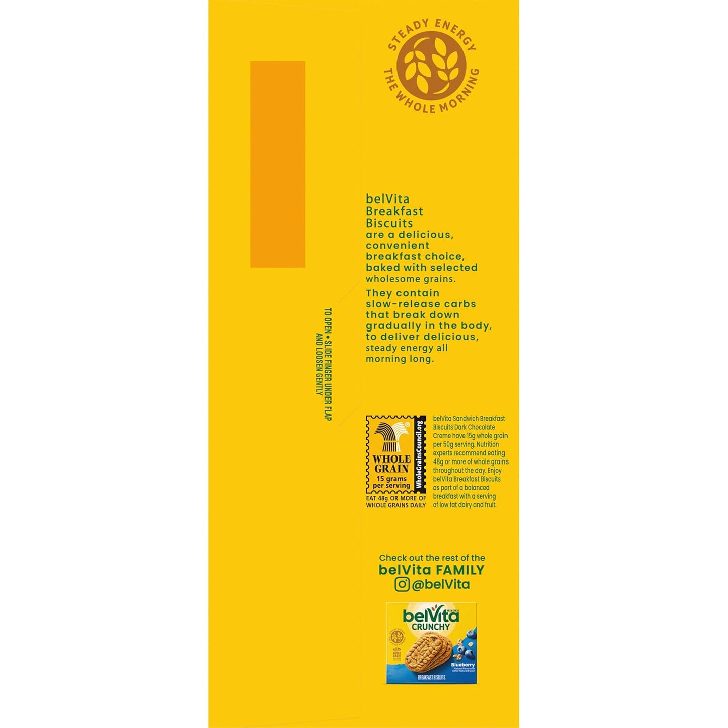belVita Dark Chocolate Creme Biscuits – Portable Campus Energy for Long Lecture Days, 12-Pack Value Box