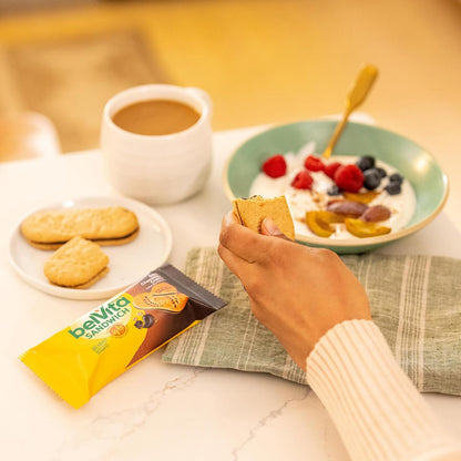belVita Dark Chocolate Creme Biscuits – Portable Campus Energy for Long Lecture Days, 12-Pack Value Box