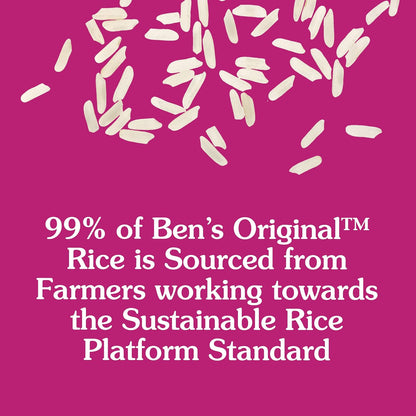 BEN'S ORIGINAL Parboiled White Rice 10 lb – Iron and B Vitamin Fortified Side for Glycemic-Minded Home Cooks