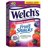 Welch's Fruit Snacks Strawberry – Hiking Trail and Gym Bag Snack, 40 Individually Wrapped 0.8 oz Bags