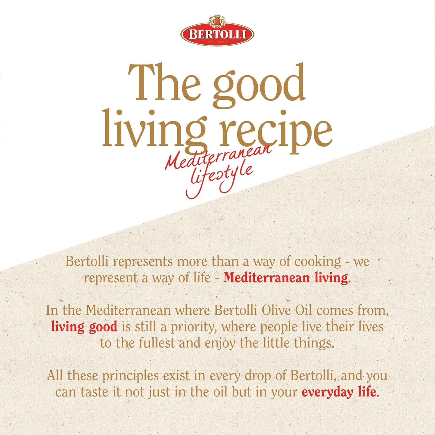 Bertolli Extra Light Tasting Olive Oil – High-Heat Cooking Oil for Efficient Weeknight Dinners