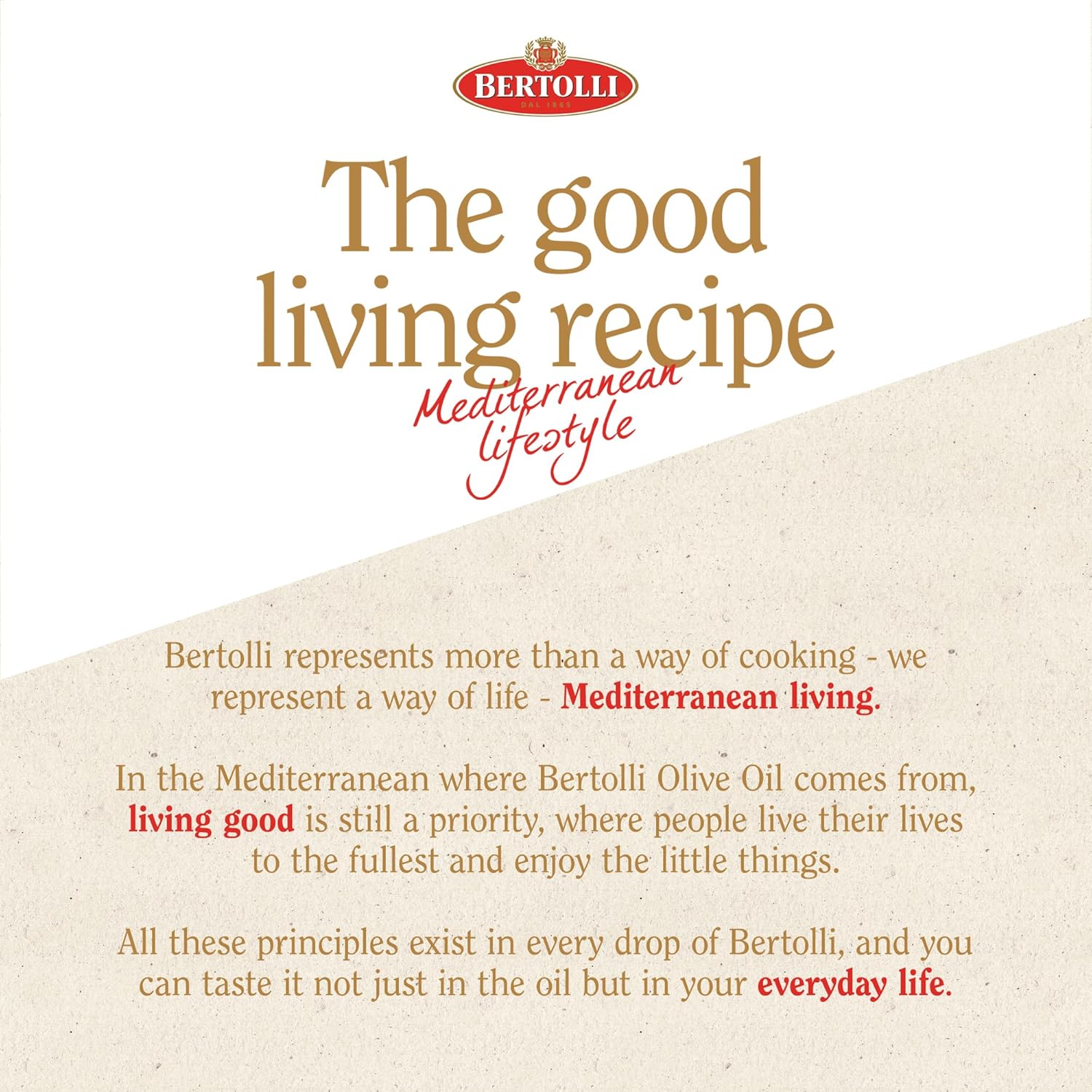 Bertolli Extra Light Tasting Olive Oil – High-Heat Cooking Oil for Efficient Weeknight Dinners