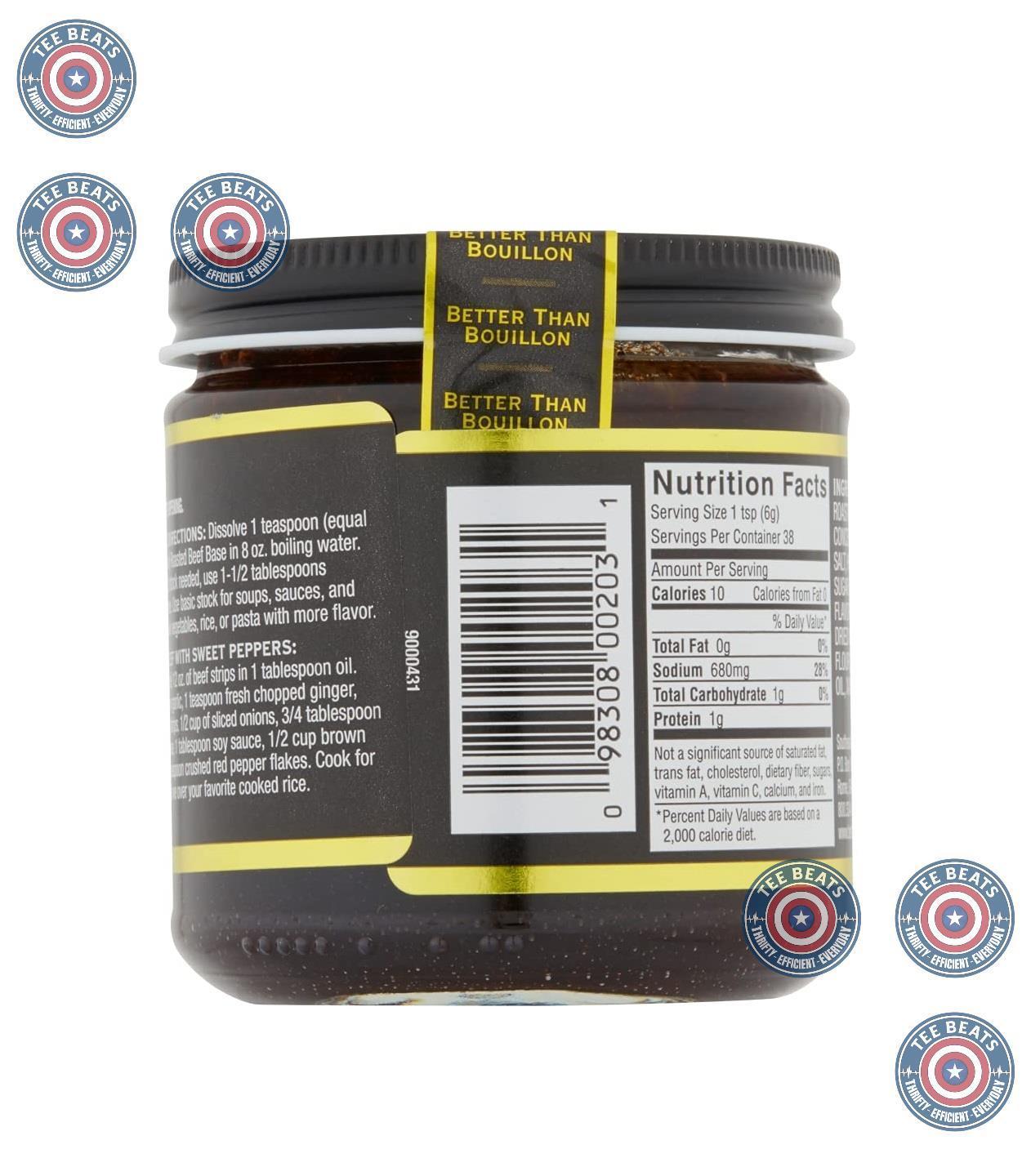 Better Than Bouillon Roasted Beef Base – Real Roasted Beef Base for Clean Ingredient Soups and Stews