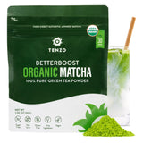 Tenzo Matcha Green Tea Powder – Organic Ceremonial-Grade Wellness Ritual for Mindful Morning Routines
