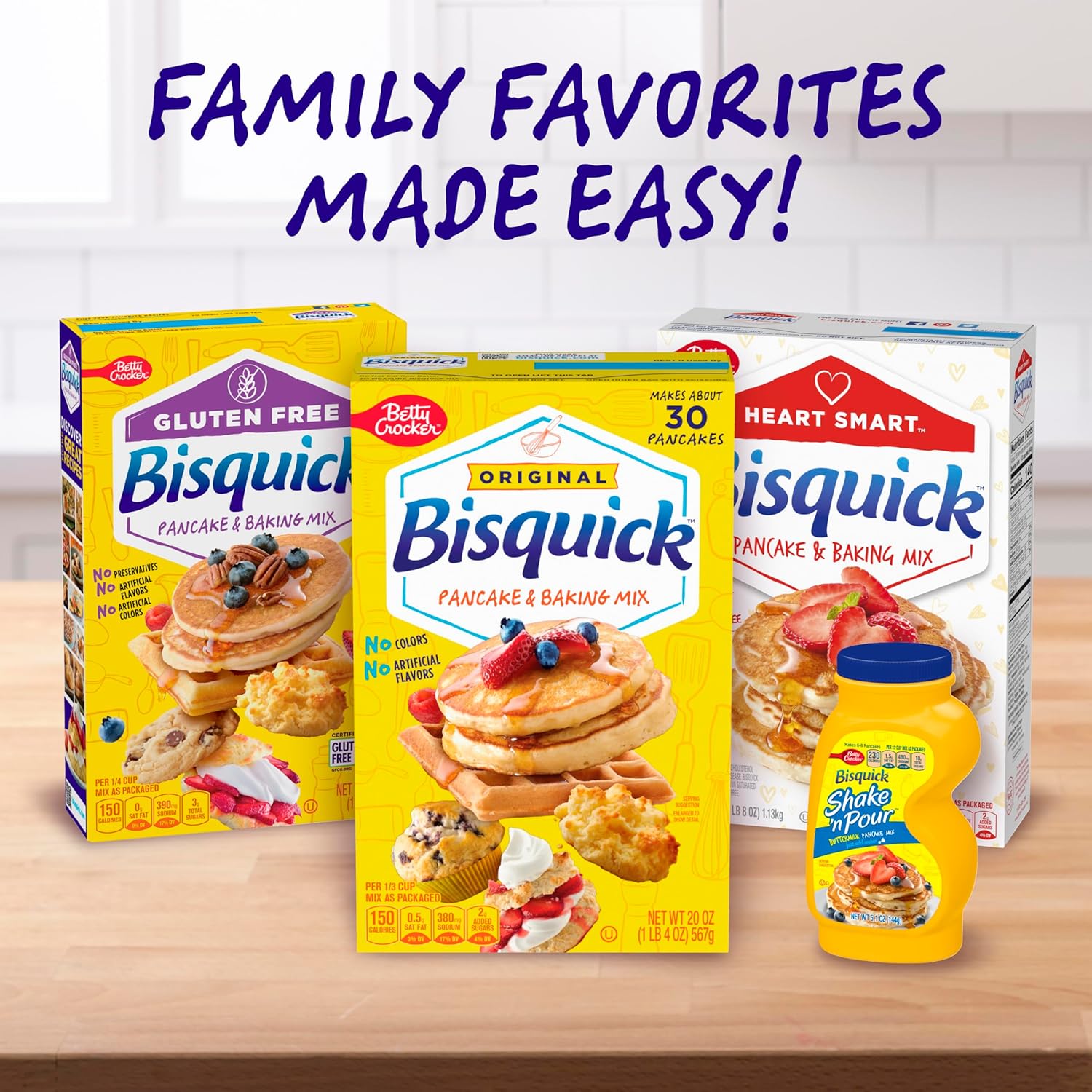 Betty Crocker Bisquick Pancake Mix – One Versatile Mix to Replace Multiple Specialty Flours in Small Apartments