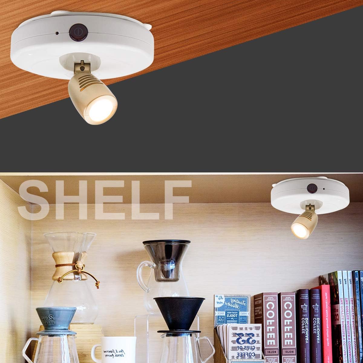 BIGLIGHT LED Puck Light – Flameless Wall Light for Nurseries and Kids' Rooms, Cool-Touch Battery Operated